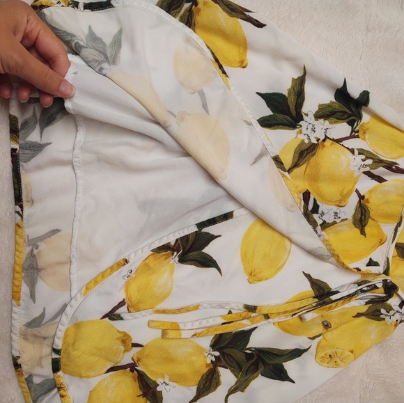DRESS FORUM A La Tart Lemon print wrap dress, XS - Picture 5 of 5